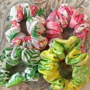 Tropical Scrunchies, 4 pack minis